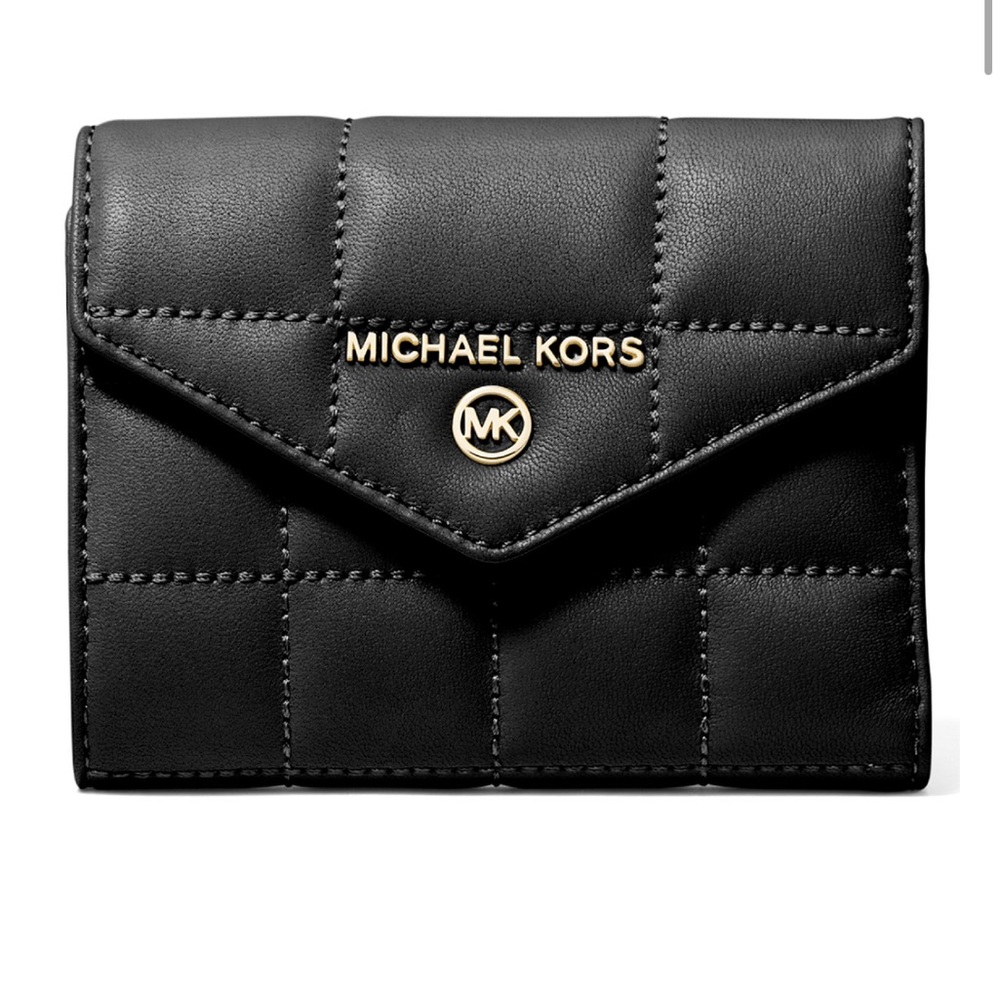 Michael Kors Leather Envelope Trifold Wallet